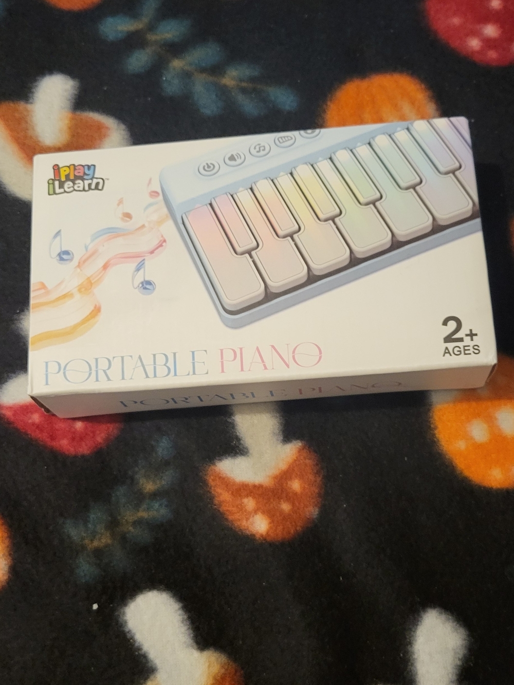 Toddler Portable Piano Keyboard in Pastel White